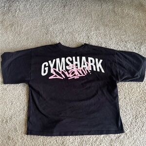 Gymshark Black and Pink Miami T-Shirt